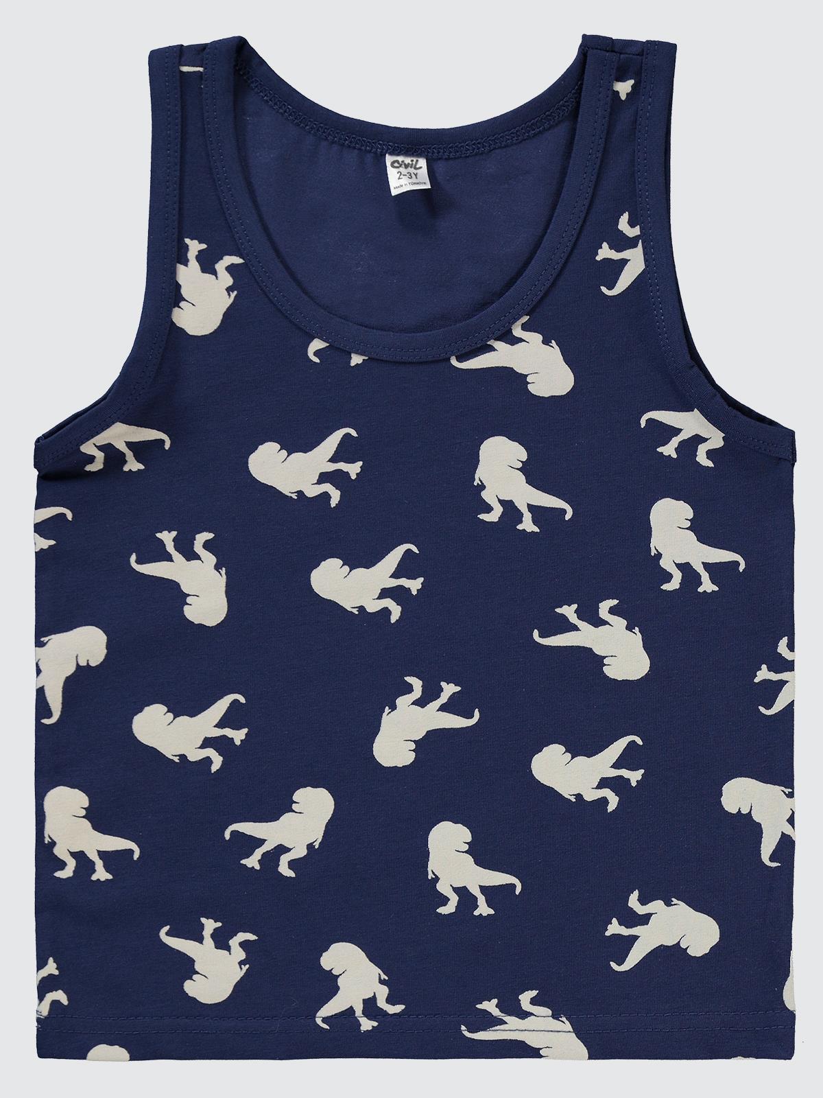 Civil Boys Dinazor 2-10 Yaş İç Çamaşır Takım - Beyaz