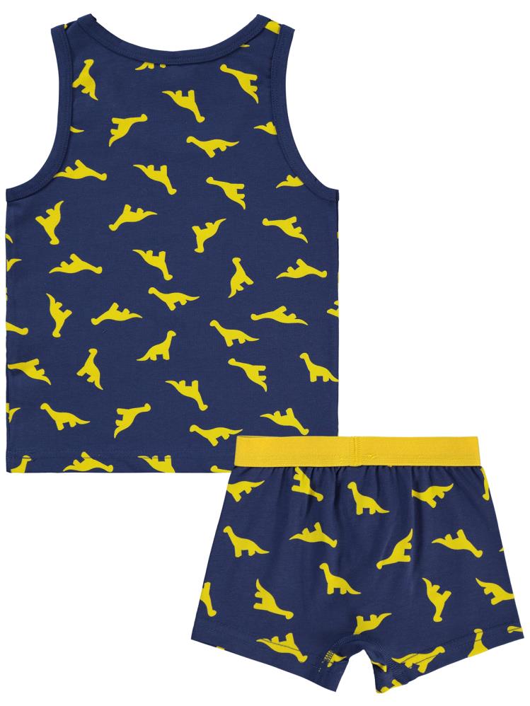 Civil Boys Dinazor 2-10 Yaş İç Çamaşır Takım - Hardal