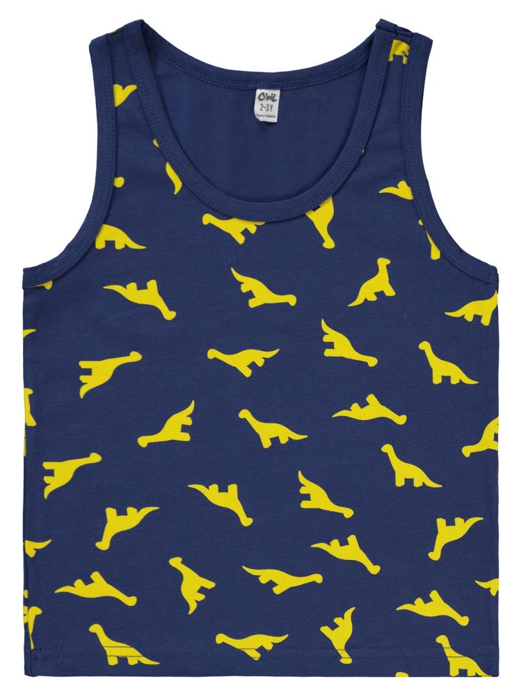 Civil Boys Dinazor 2-10 Yaş İç Çamaşır Takım - Hardal