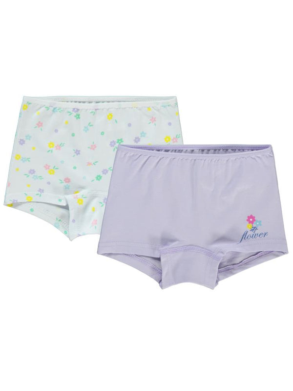Civil Girls Çiçek 2-10 Yaş 2'li Boxer Set