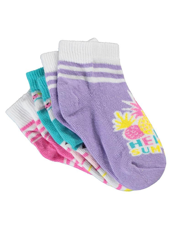 Civil Girls Hello Summer 3'lü 2-12 Yaş Kız Patik Çorap
