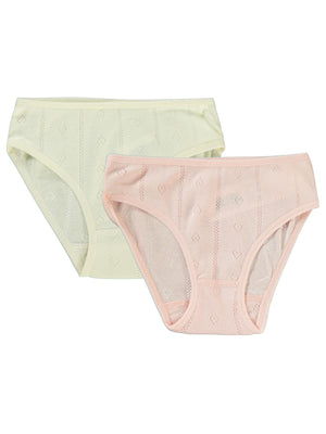 Civil Girls Kız Çocuk 2'li Külot Set 2-10 Yaş - Ekru