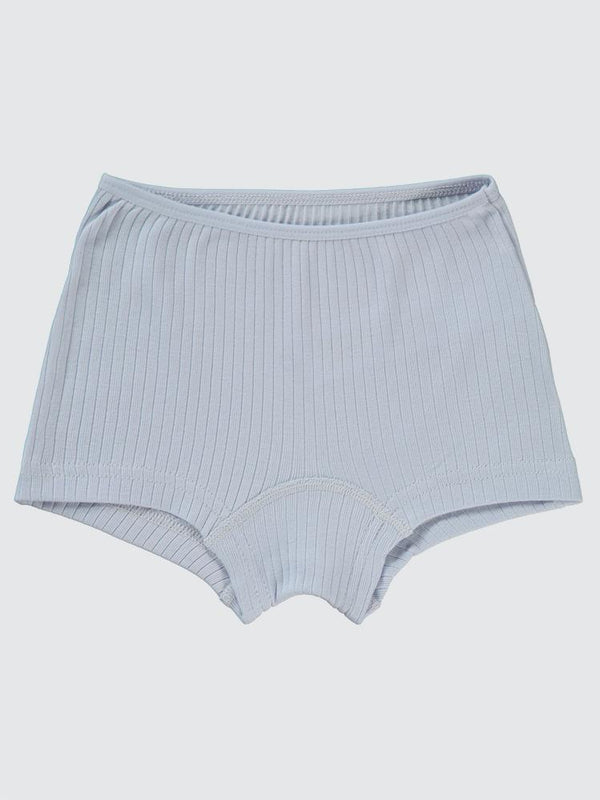 Civil Girls Ribana Çizgili 2-10 Yaş 2'li Boxer Set - Beyaz