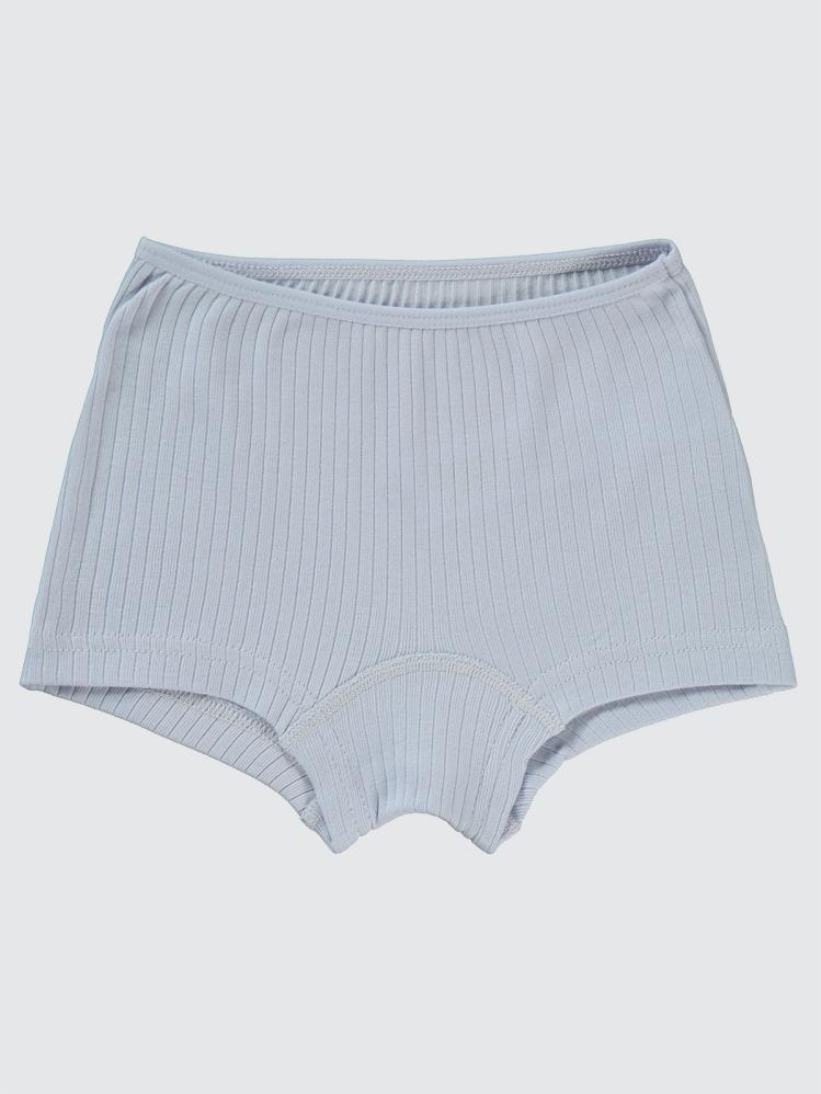 Civil Girls Ribana Çizgili 2-10 Yaş 2'li Boxer Set - Beyaz