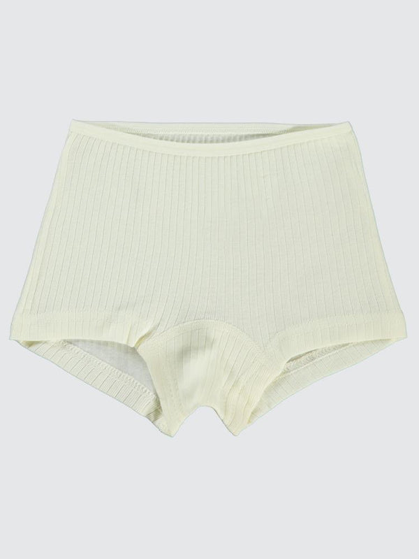Civil Girls Ribana Çizgili 2-10 Yaş 2'li Boxer Set - Ekru