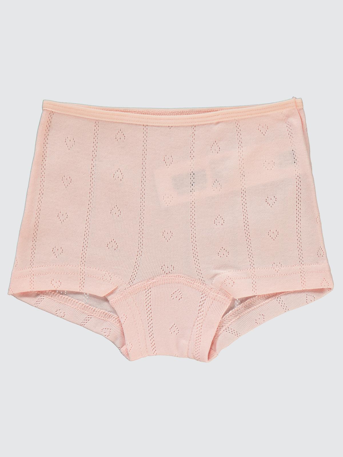 Civil Kız Çocuk Jakarlı Kalp 2'li Boxer Set | Ribana | Okul Kreş ve Günlük Kullanım - Ekru