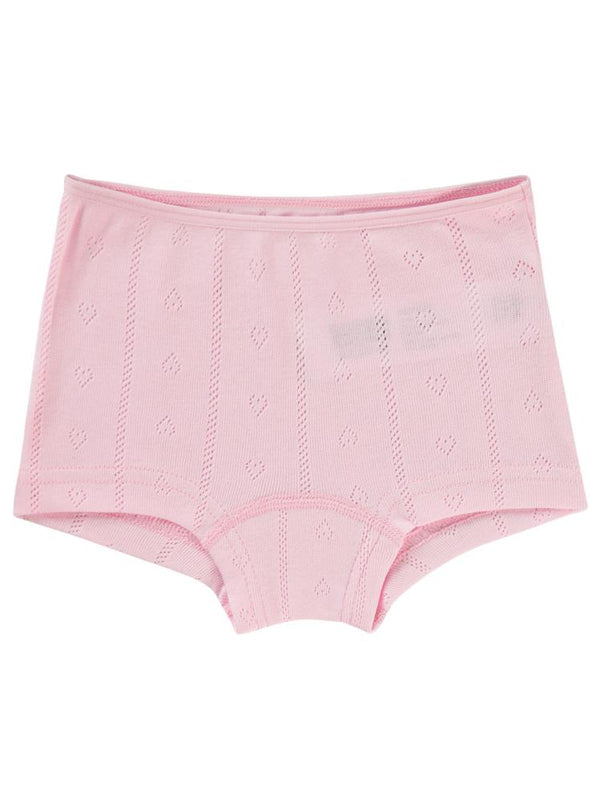 Civil Girls Jakarlı Kalp 2-10 Yaş 2'li Boxer Set - Ekru
