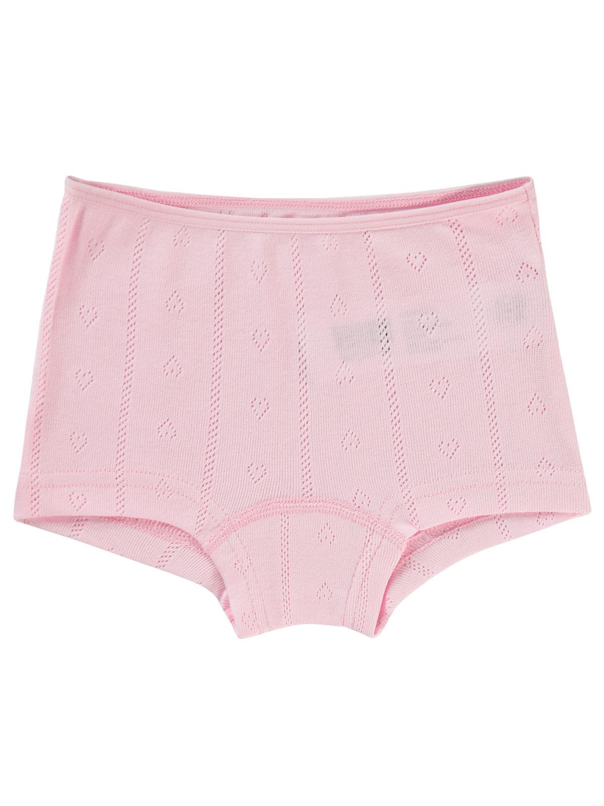 Civil Girls Jakarlı Kalp 2-10 Yaş 2'li Boxer Set - Ekru
