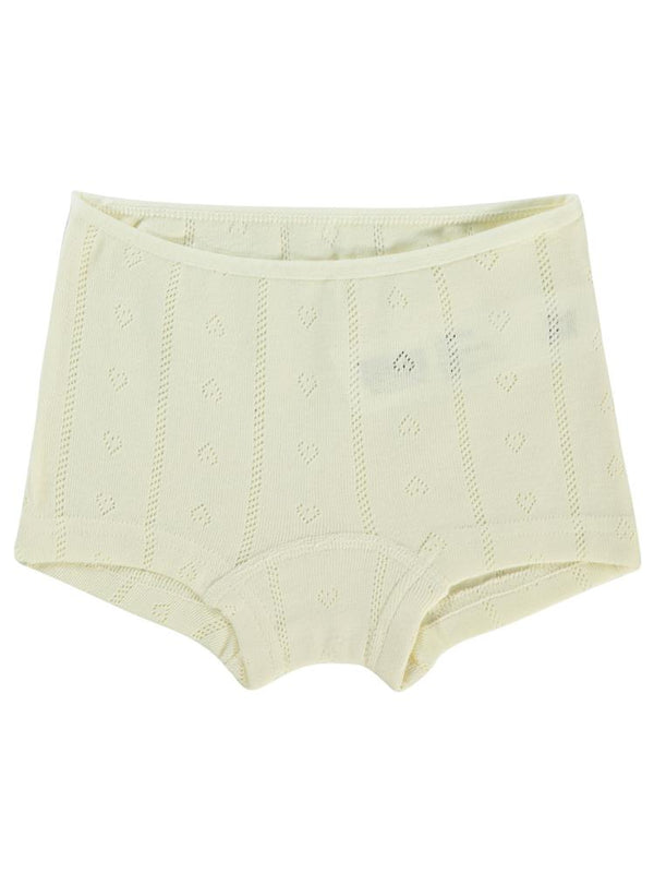 Civil Girls Jakarlı Kalp 2-10 Yaş 2'li Boxer Set - Ekru