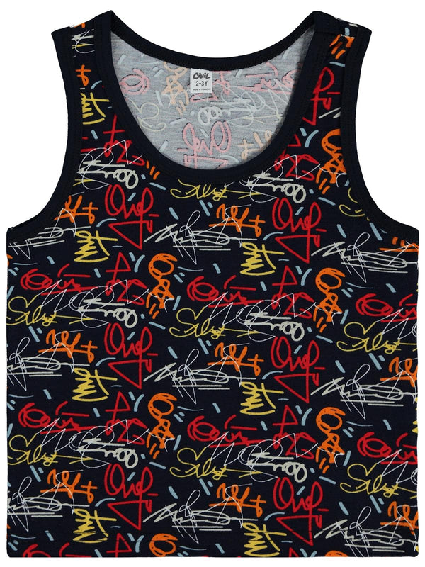 Civil Boys Graffiti  2-10 Yaş 2'li Atlet Set