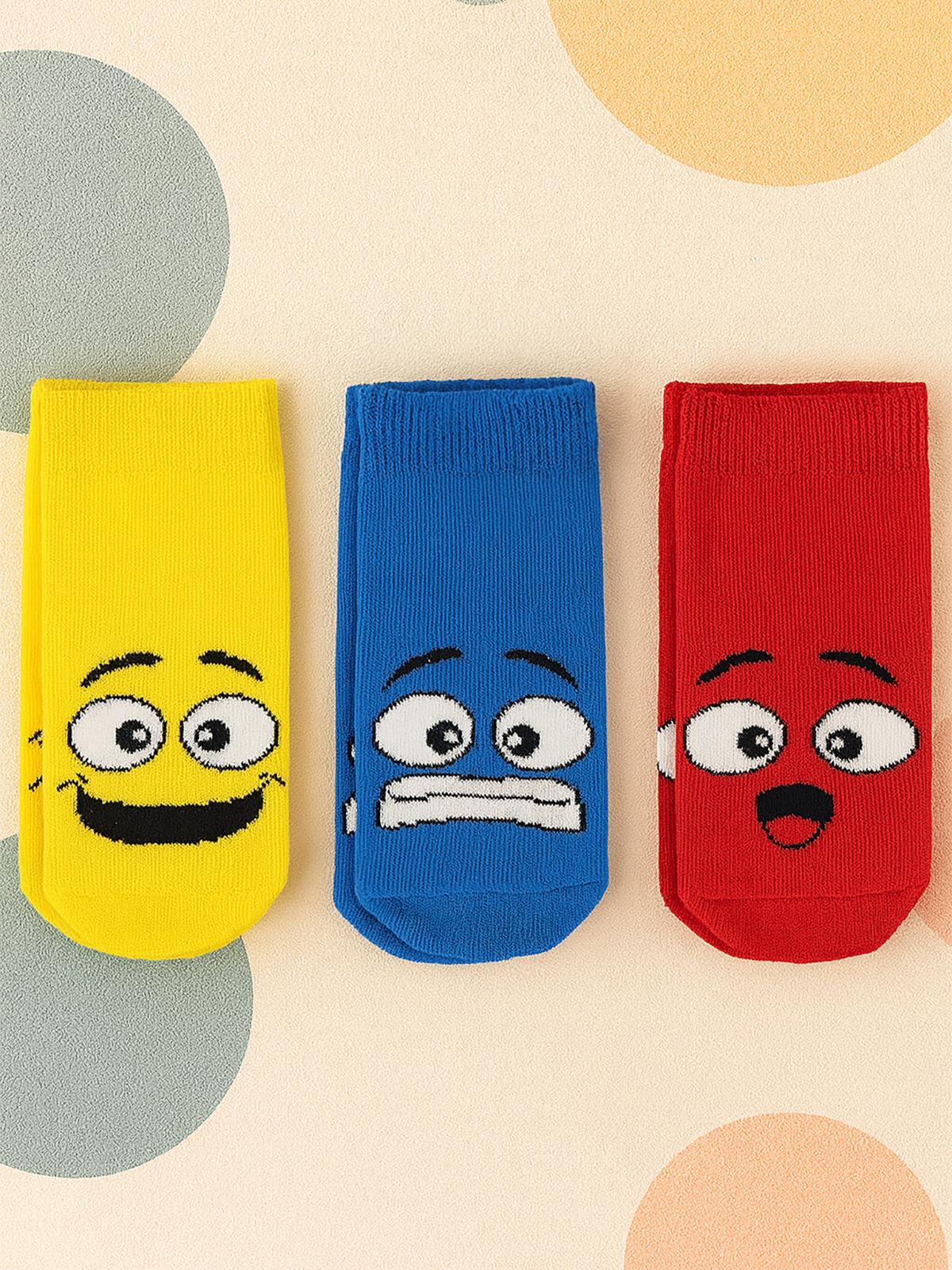 Civil Boys Gülenyüz 3'lü 2-12 Yaş Erkek Patik Çorap