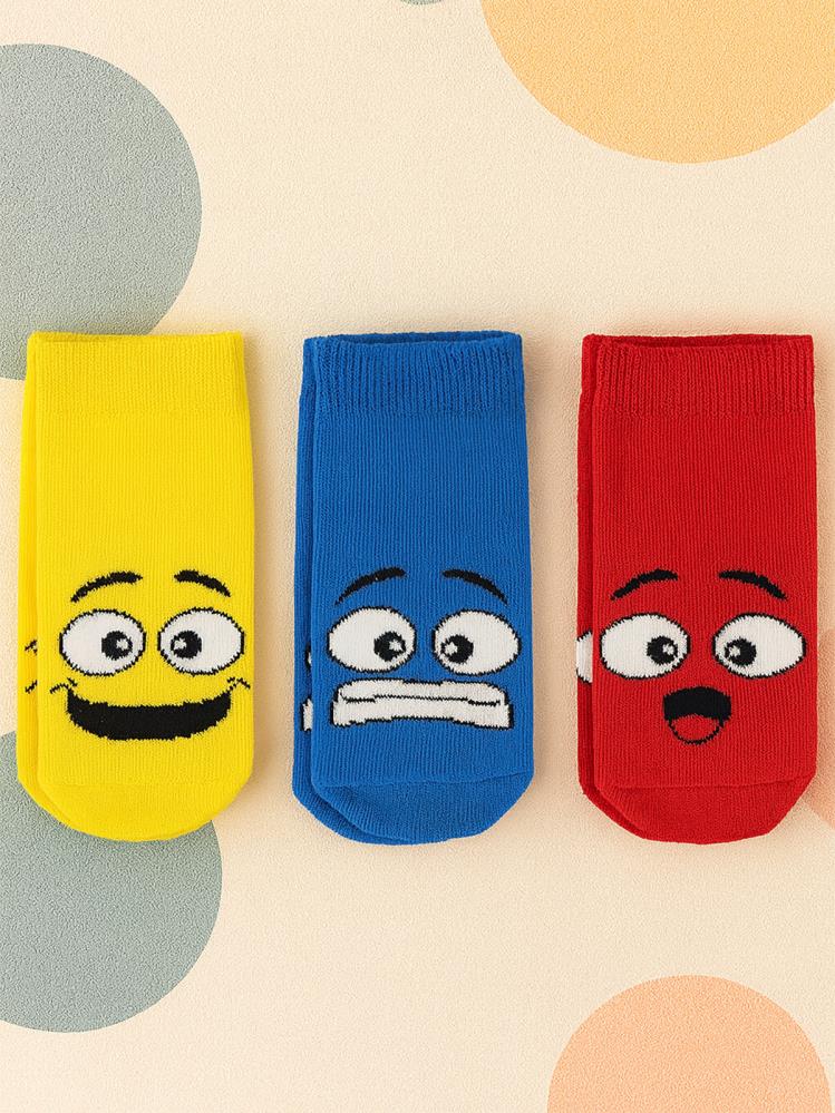 Civil Boys Gülenyüz 3'lü 2-12 Yaş Erkek Patik Çorap