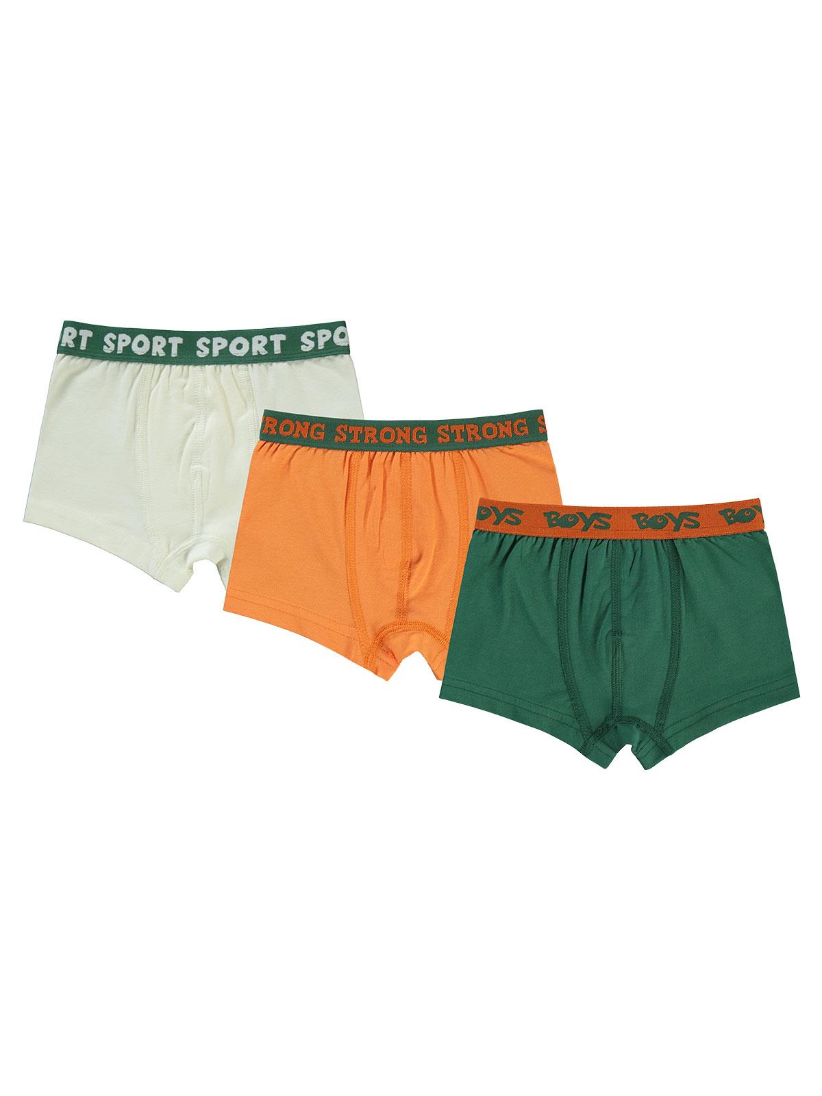 Civil Boys Strong  2-10 Yaş 3'lü Boxer Set