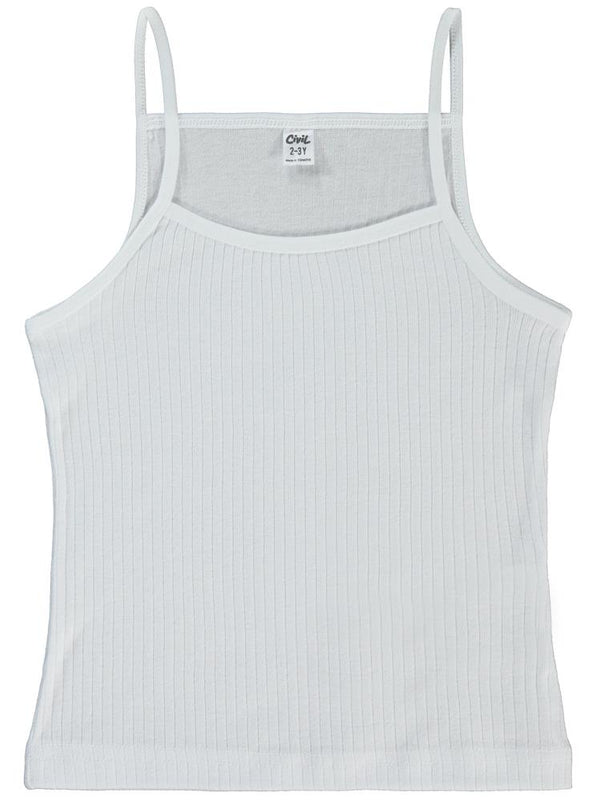 Civil Girls Ribana Çizgili 2-10 Yaş 2'li Atlet Set - Beyaz