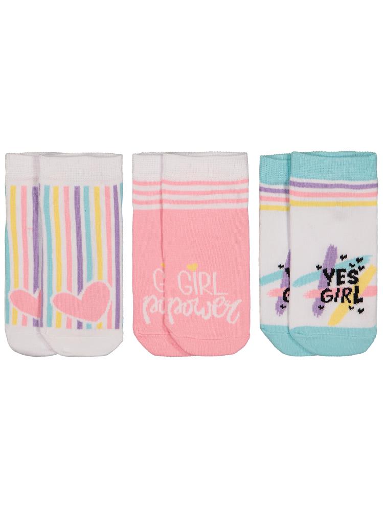 Civil Girls YES 3'lü 2-12 Yaş Kız Patik Çorap