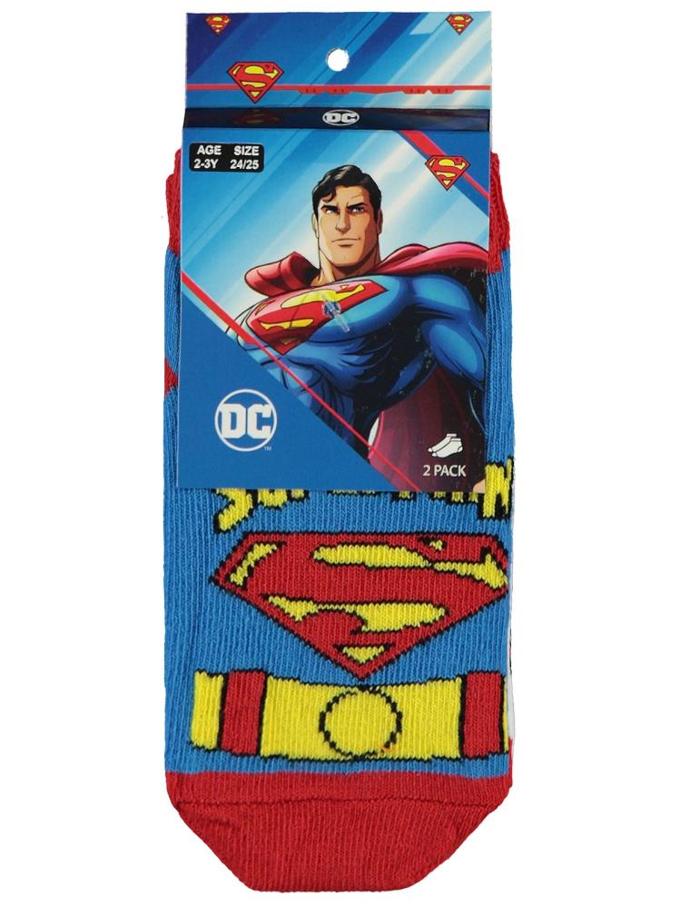 Süperman 2-12 Yaş Erkek Patik Çorap