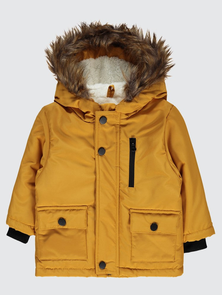 Civil Baby Kürklü 6-18 Ay Mont - Hardal