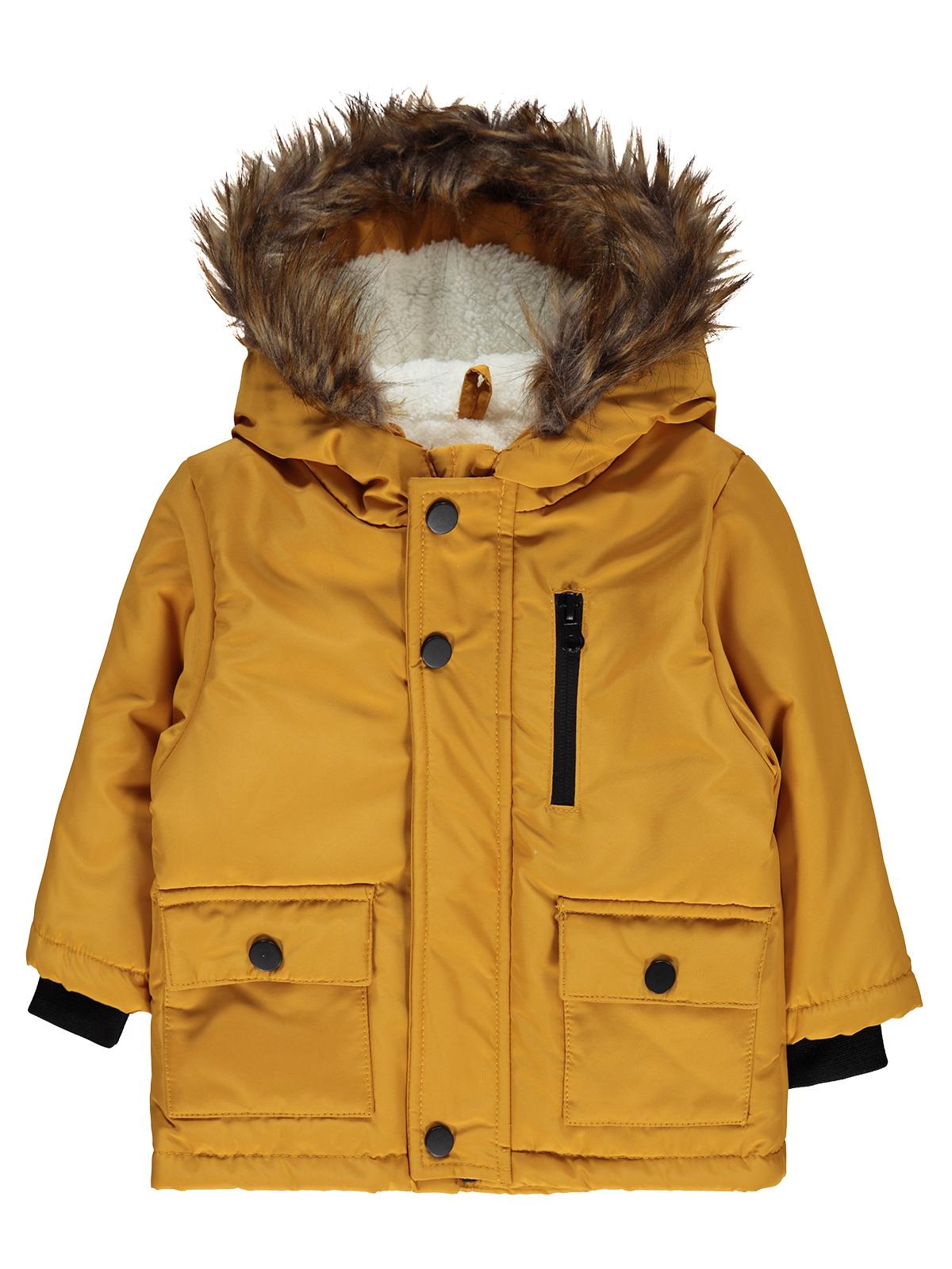 Civil Baby Kürklü 6-18 Ay Mont - Hardal