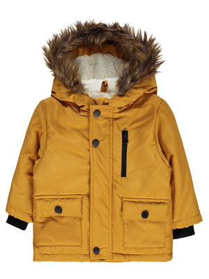 Civil Baby Kürklü 6-18 Ay Mont - Hardal