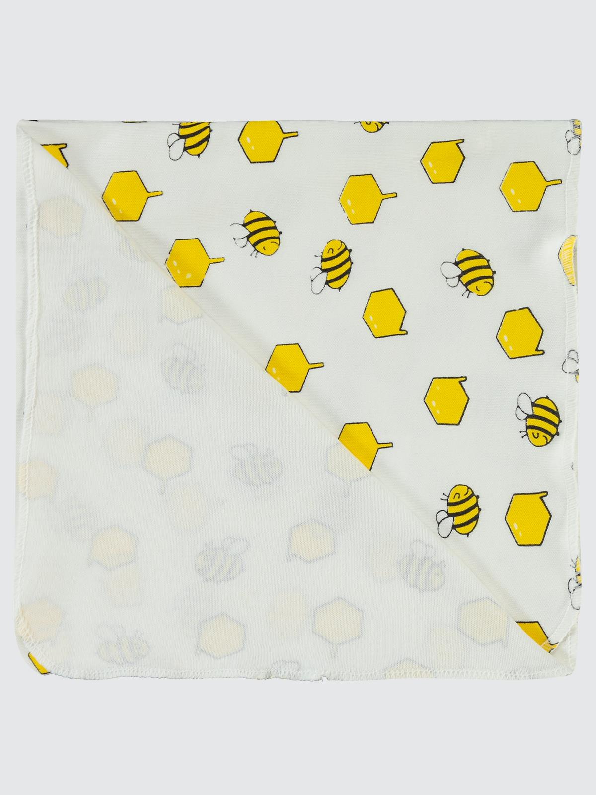 Civil Baby Arı Baskılı 80*90 Battaniye - Ekru