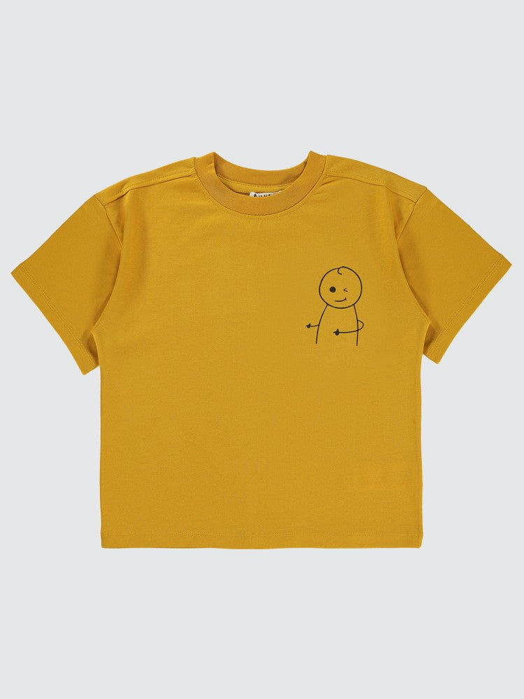 Mivil Boys Harikayım Baskılı 6-9 Yaş Tişört - Hardal