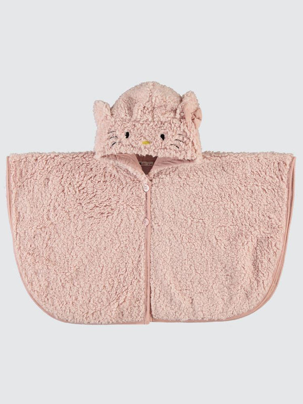 Civil Girls Kuzu 2-5 Yaş Pelerin - Pudra