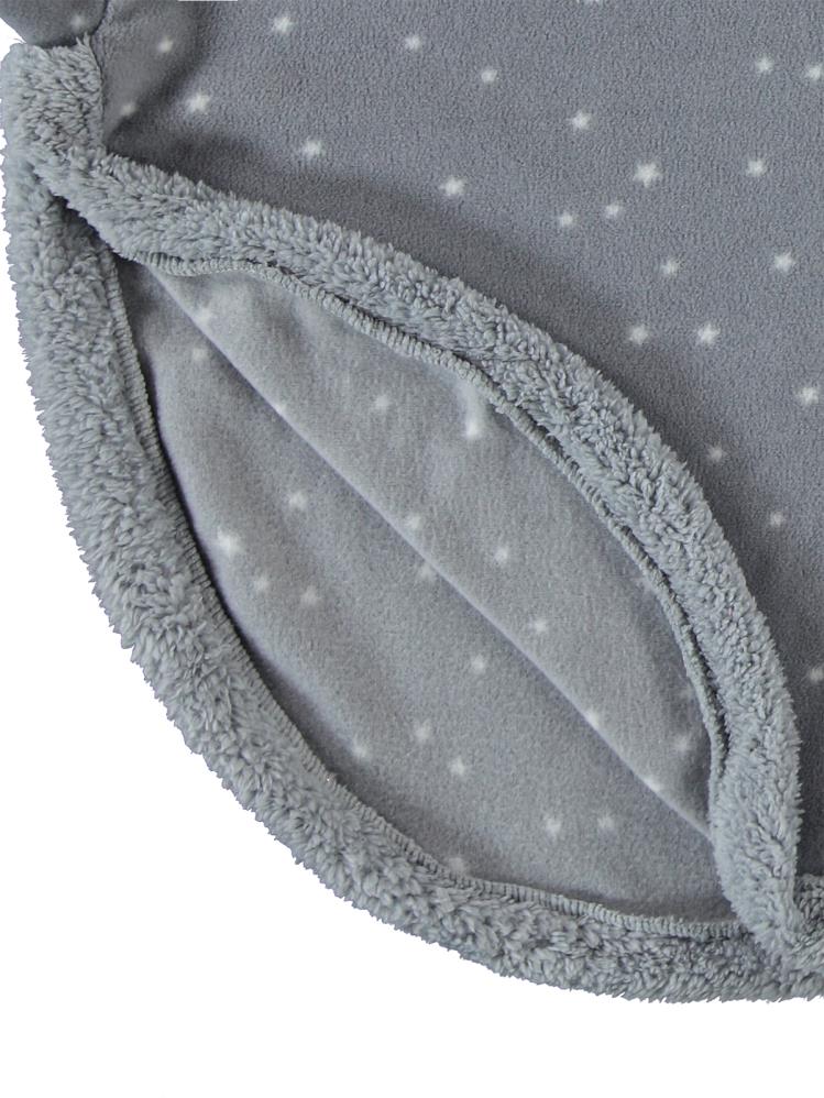 Civil Girls Yıldız Desenli 2-5 Yaş Pelerin - Gri