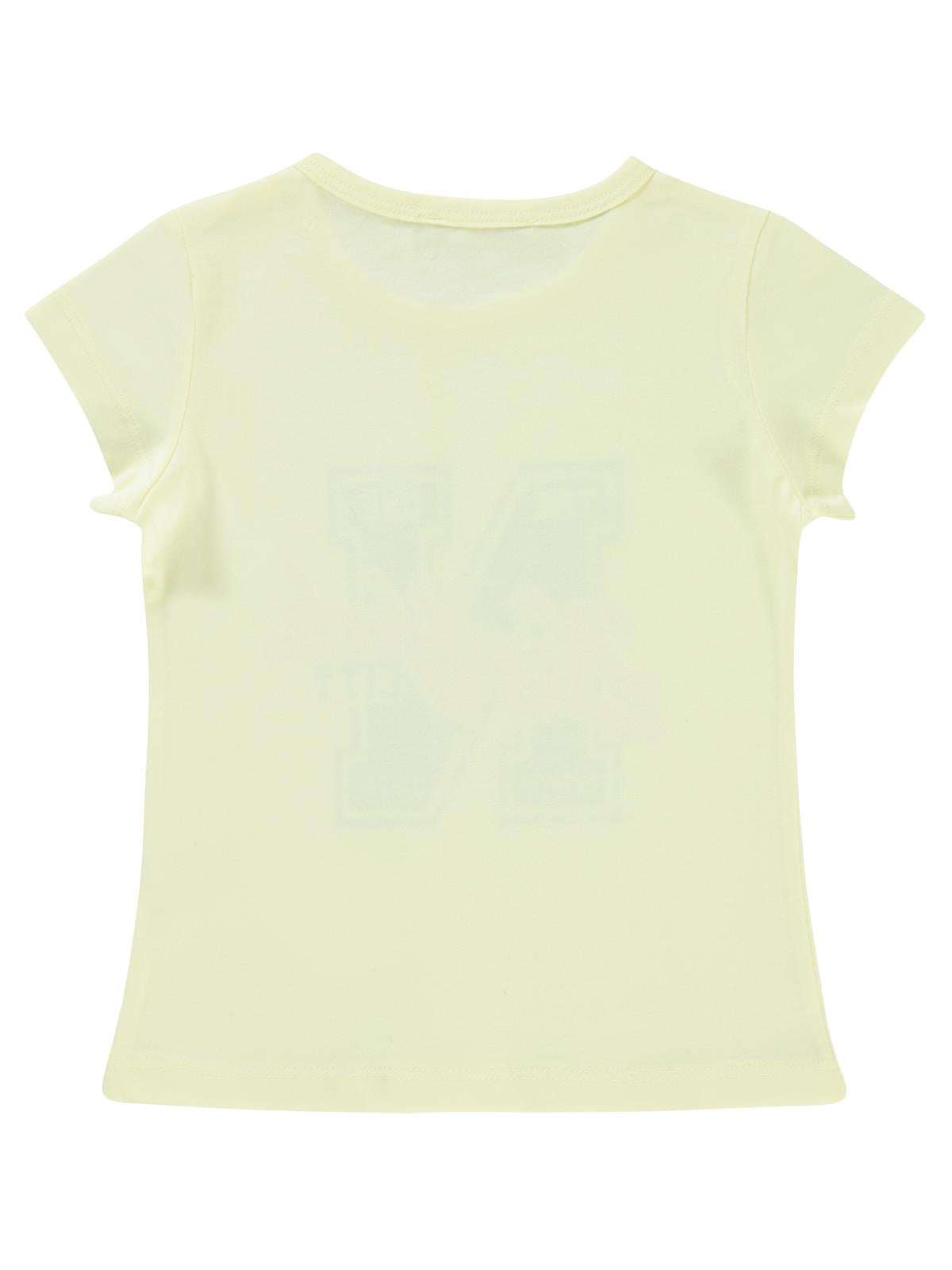 Civil Girls Harf Baskılı 2-5 Yaş Tişört - Beyaz