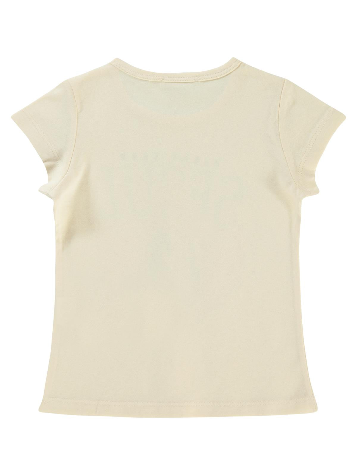 Civil Girls Seoul Baskılı 2-5 Yaş Tişört - Fil Dişi