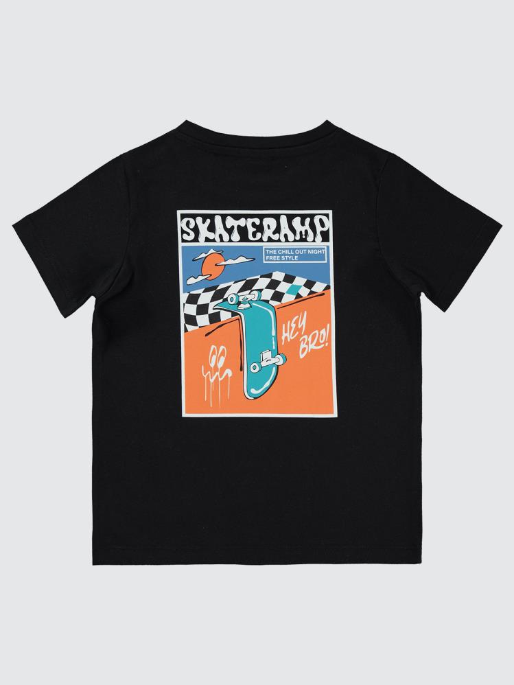 Civil Boys Skateramp Baskılı 2-5 Yaş Tişört - Siyah