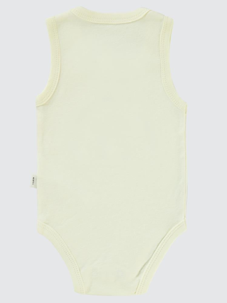 Civil Baby Gökkuşağı Baskılı 1-36 Ay Çıtçıtlı Badi - Fil Dişi