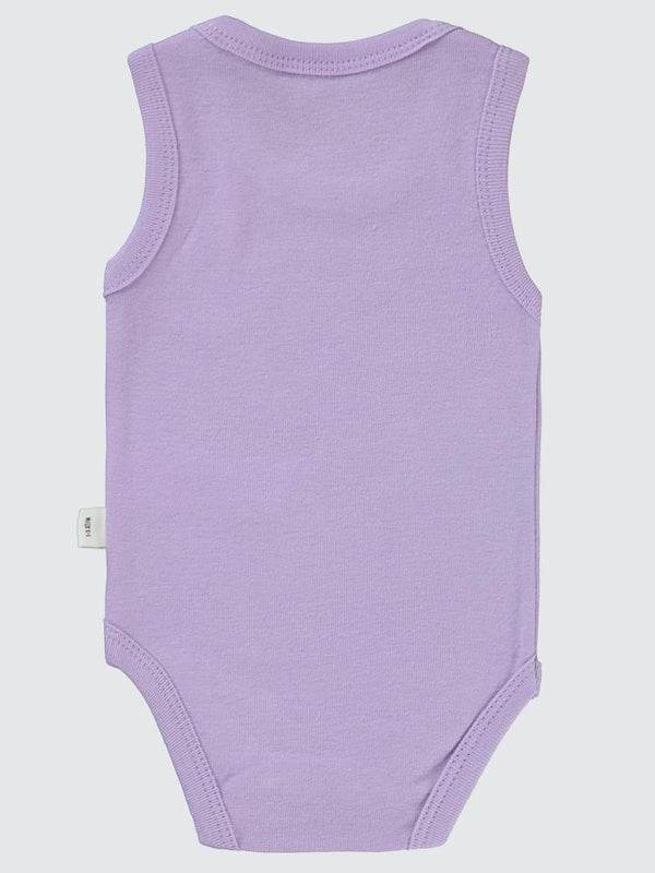 Civil Baby Gökkuşağı Baskılı 1-36 Ay Çıtçıtlı Badi - Lila