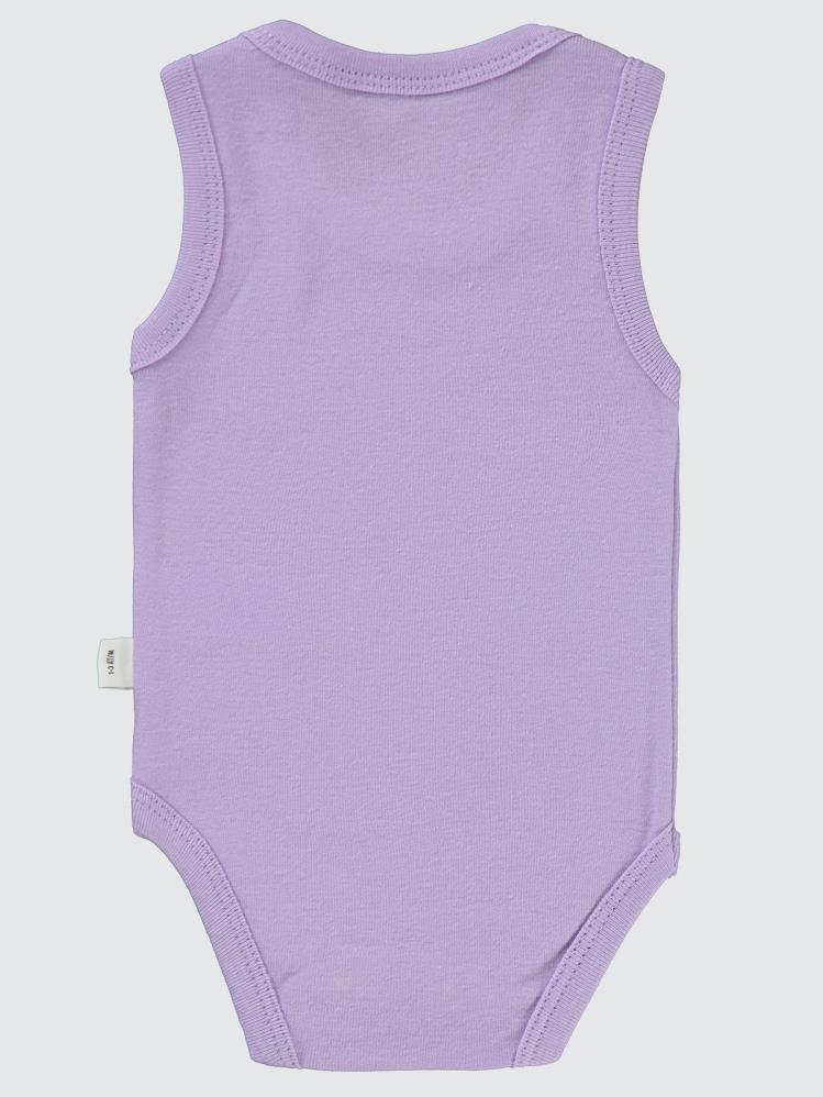 Civil Baby Gökkuşağı Baskılı 1-36 Ay Çıtçıtlı Badi - Lila