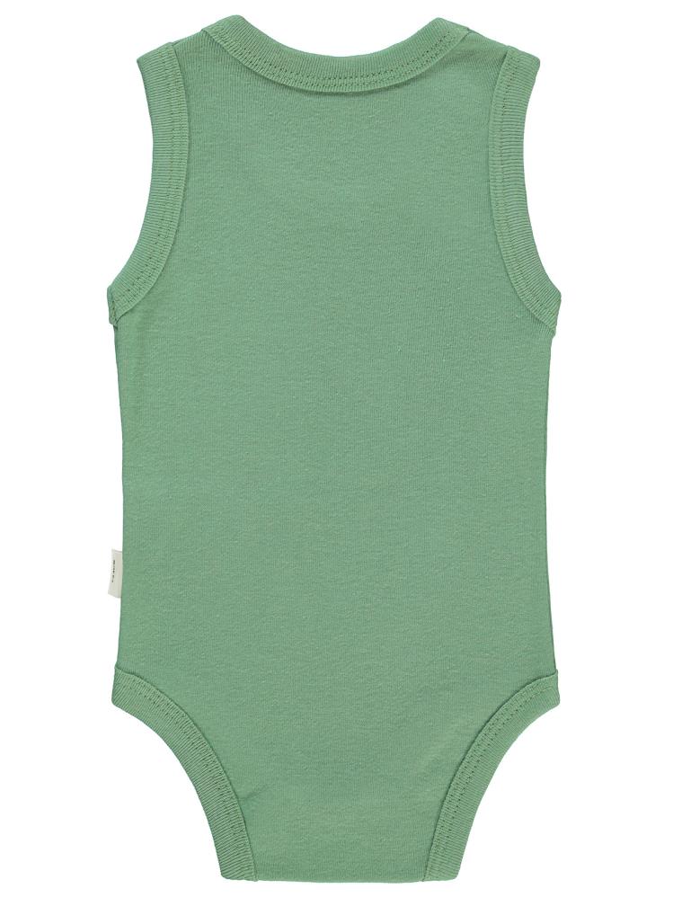 Civil Baby Dinozor Baskılı 1-36 Ay Çıtçıtlı Badi - Haki