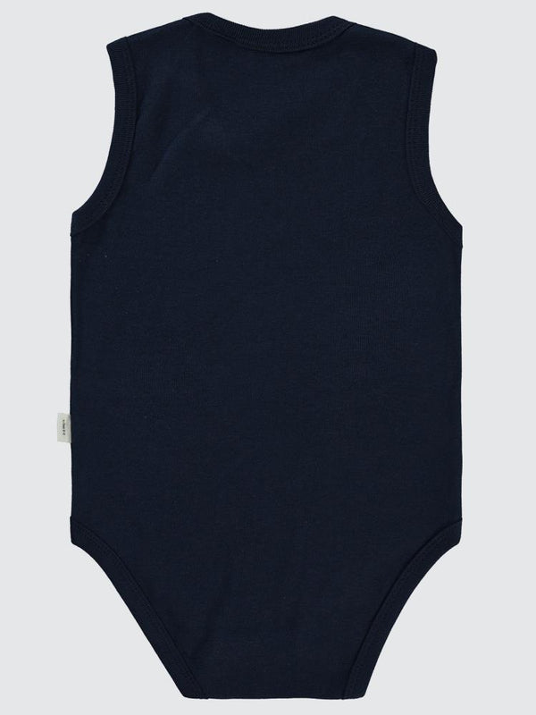 Civil Baby Dinozor Baskılı 1-36 Ay Çıtçıtlı Badi - Lacivert