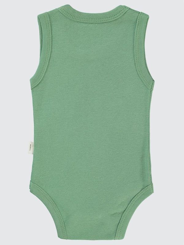 Civil Baby Little Bear Baskılı 1-36 Ay Çıtçıtlı Badi - Haki