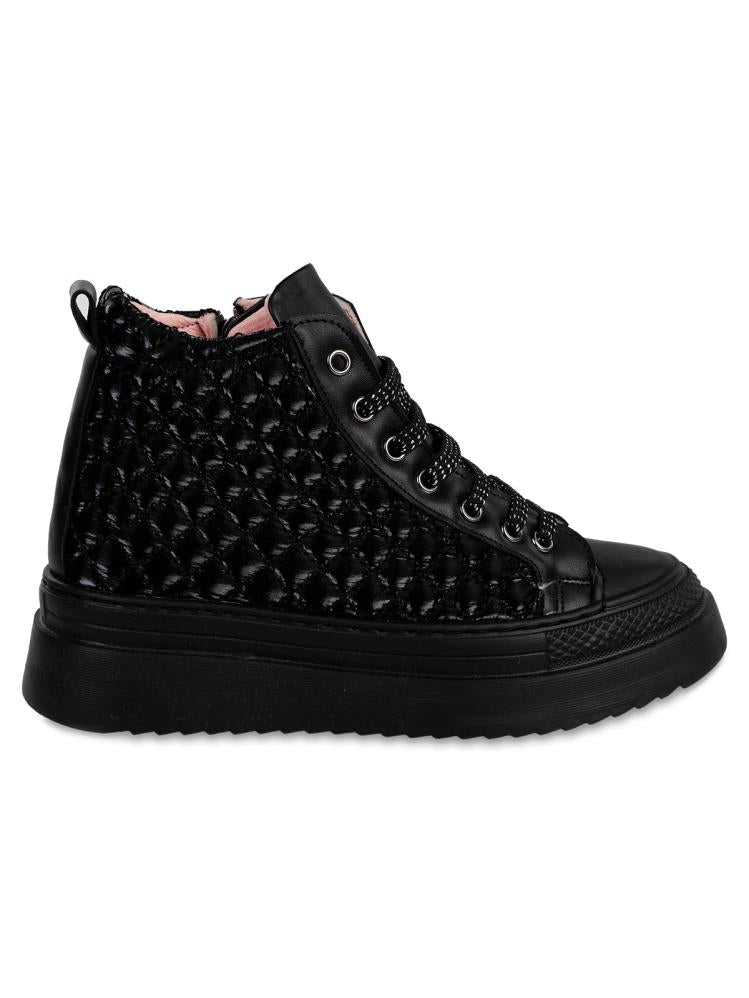 Civil Boots Kapitone 31-35 Numara Bot - Siyah