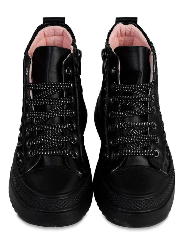Civil Boots Kapitone 31-35 Numara Bot - Siyah