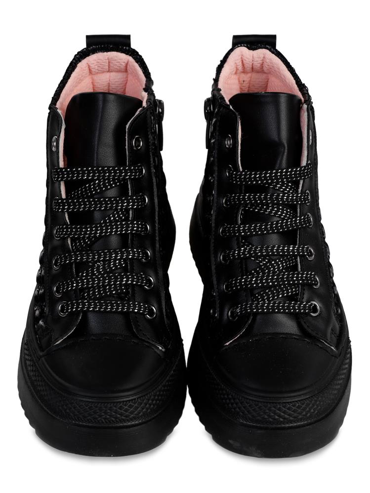 Civil Boots Kapitone 31-35 Numara Bot - Siyah