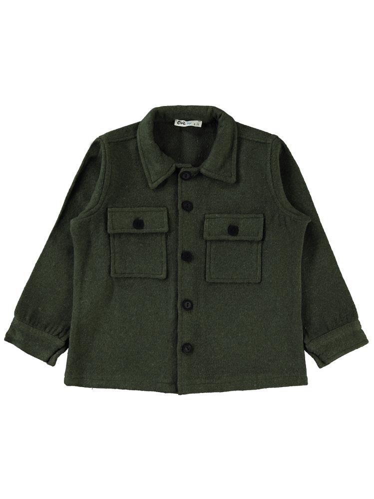 Civil Boys Çift Çepli 10-13 Yaş Gömlek - Haki