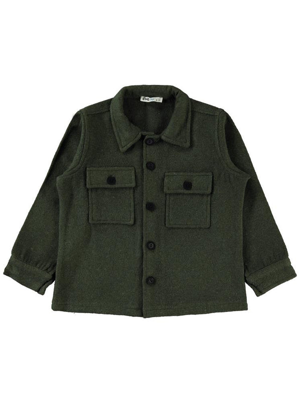 Civil Boys Çift Çepli 6-9 Yaş Gömlek - Haki