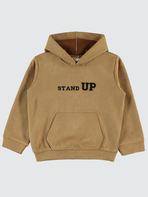 Civil Boys Stand Up Baskılı 10-13 Yaş Sweatshirt - Bej