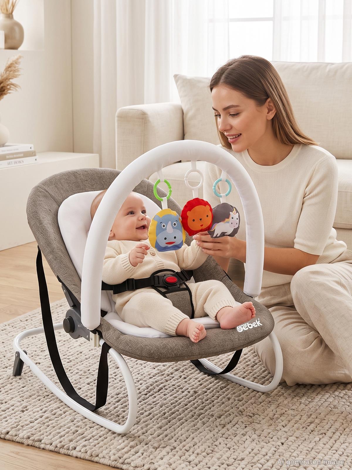 Ab Anne Bebek Lüks Pedli Ana Kucağı - Kahverengi