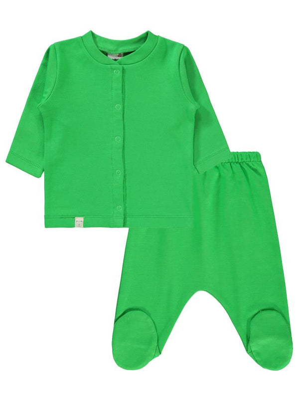 Civil Baby Düz 1-6 Ay Pijama Takımı - Yeşil