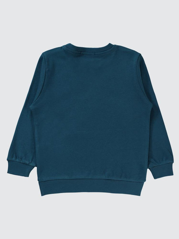 Civil Boys Space Is Cool Baskılı 2-5 Yaş Sweatshirt - Yeşil