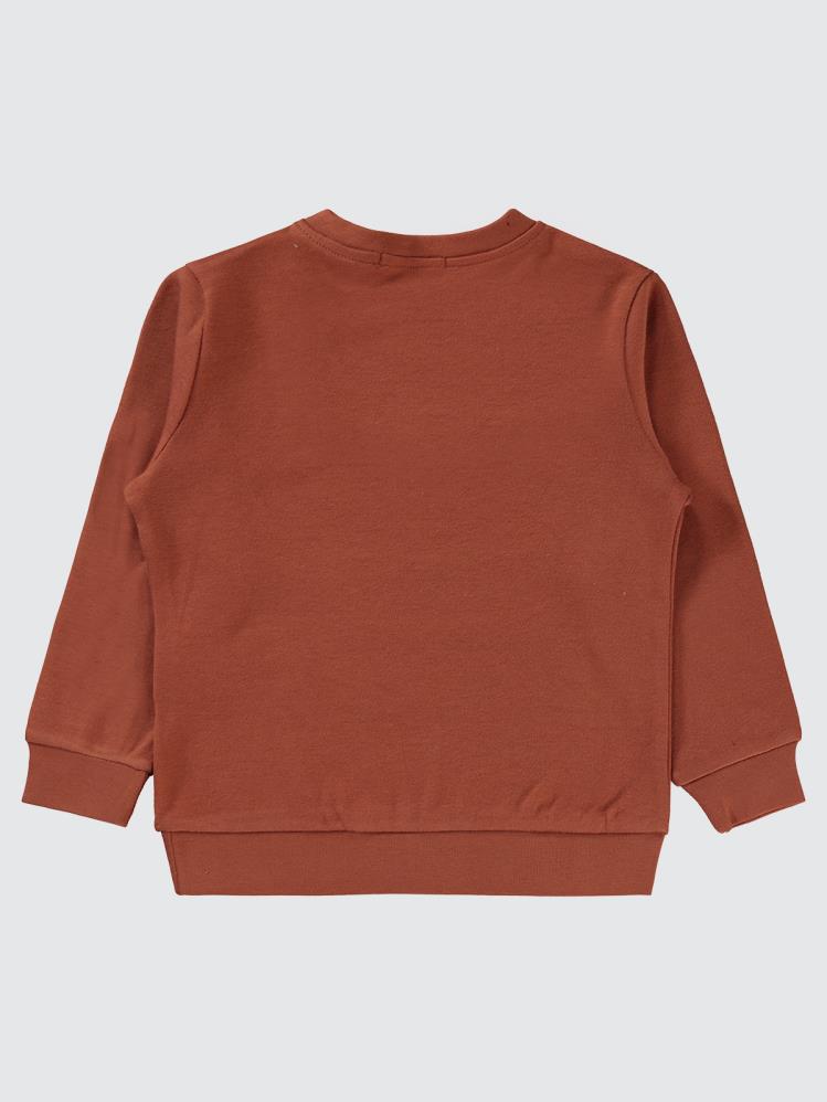 Civil Boys Choose Your Mood Baskılı 2-5 Yaş Sweatshirt - Turuncu