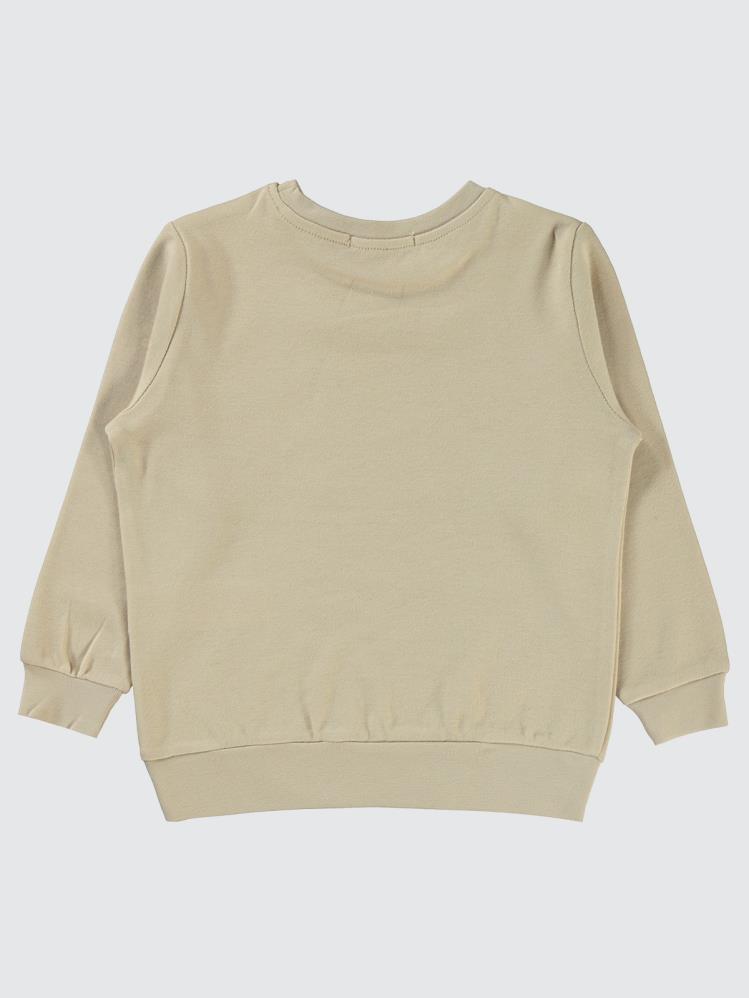 Civil Boys Crazy Baskılı 2-5 Yaş Sweatshirt - Bej