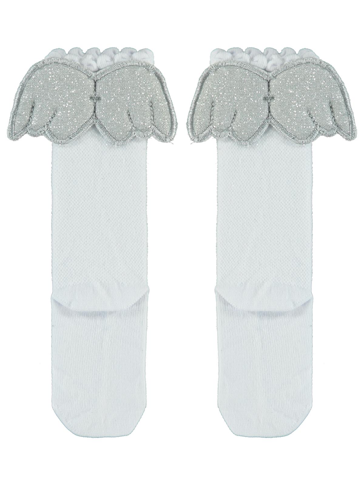 Civil Girls Melek Kanatlı 3-11 Yaş Kız Çocuk Dizaltı Çorap - Beyaz