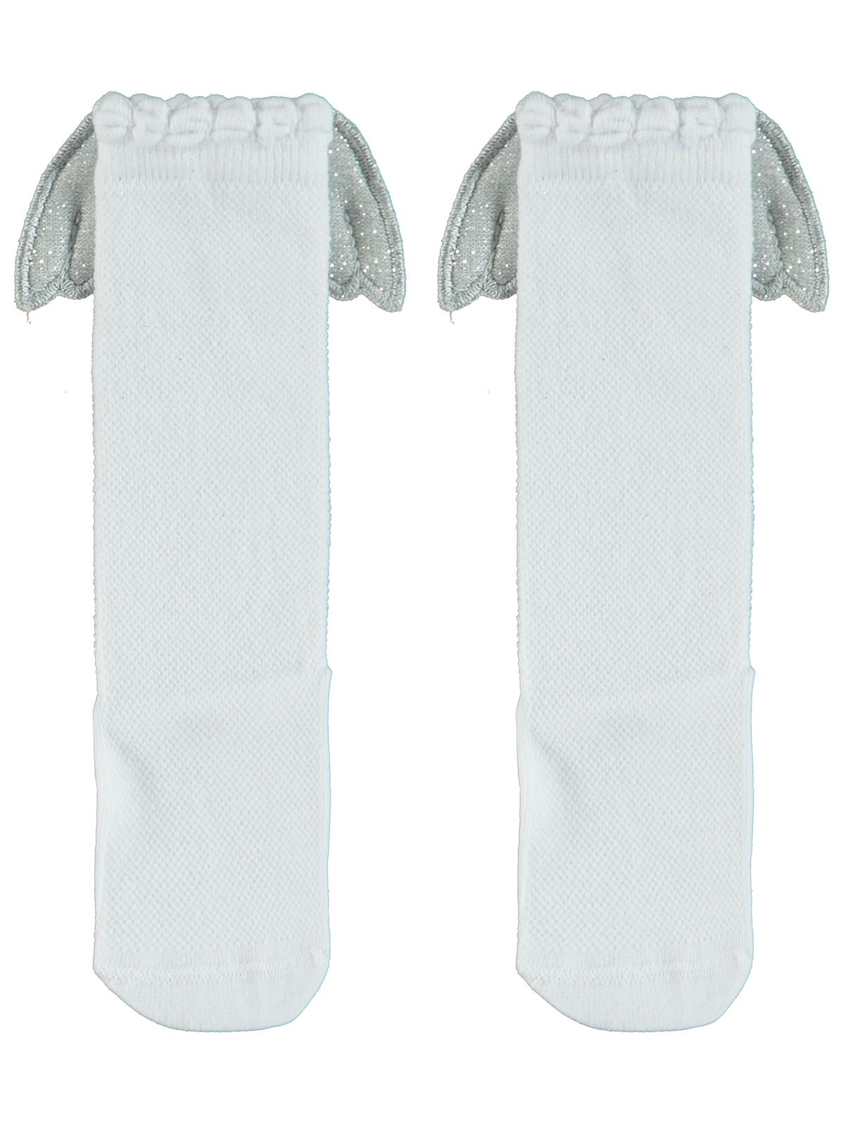 Civil Girls Melek Kanatlı 3-11 Yaş Kız Çocuk Dizaltı Çorap - Beyaz