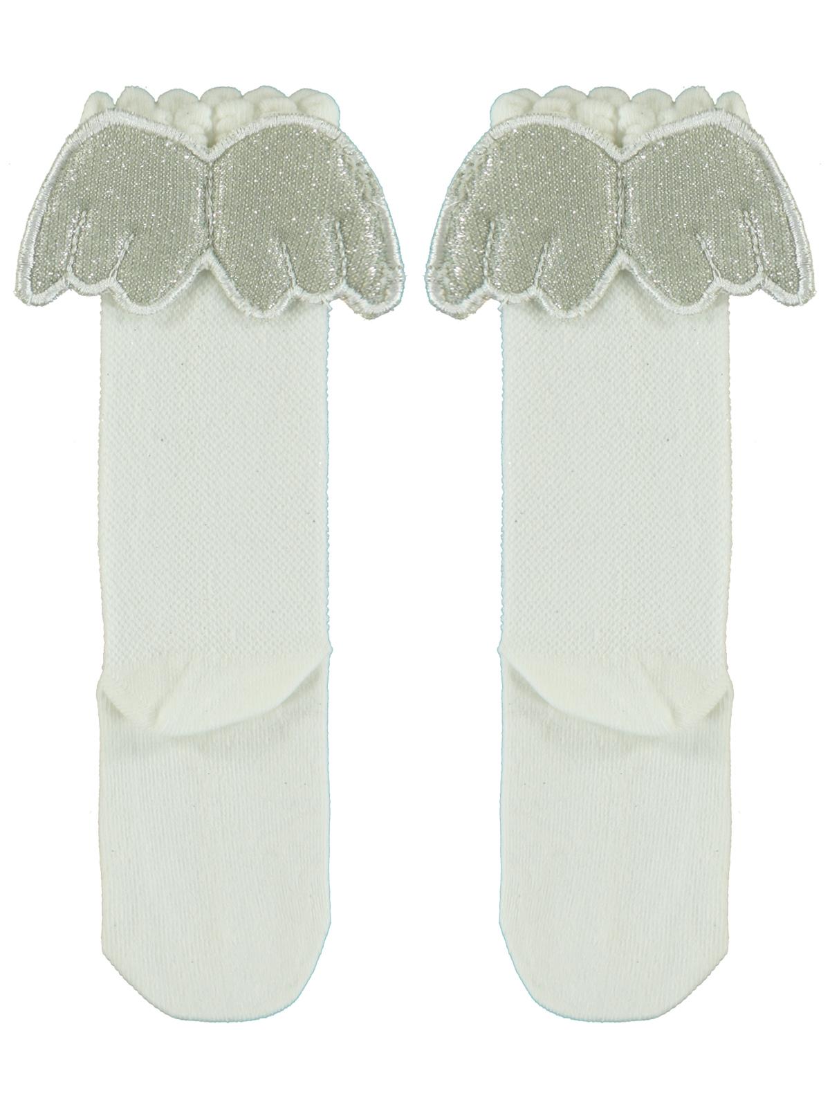 Civil Girls Melek Kanatlı 3-11 Yaş Kız Çocuk Dizaltı Çorap - Ekru